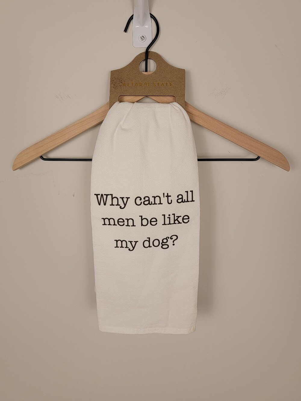 NWT Altar’d State Funny Dog Lover Kitchen Dish Towel